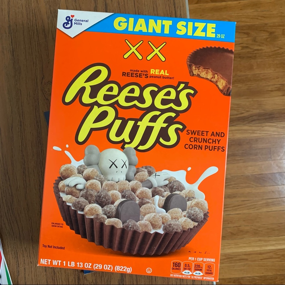 KAWS Reese’s cereal BNIB